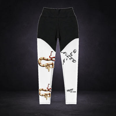 NiZED Trust No One Black n White Leggings