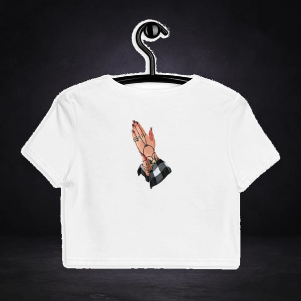Pray Graphic Crop Top Design 2