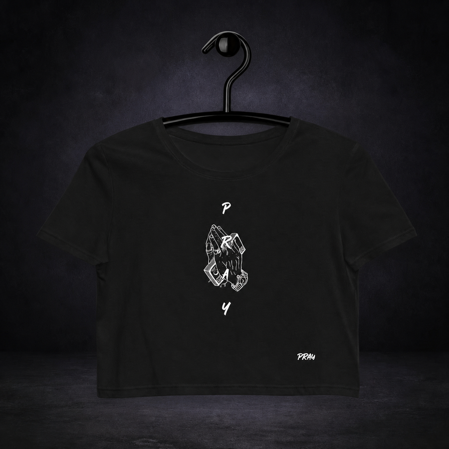 Pray Graphic Crop Top