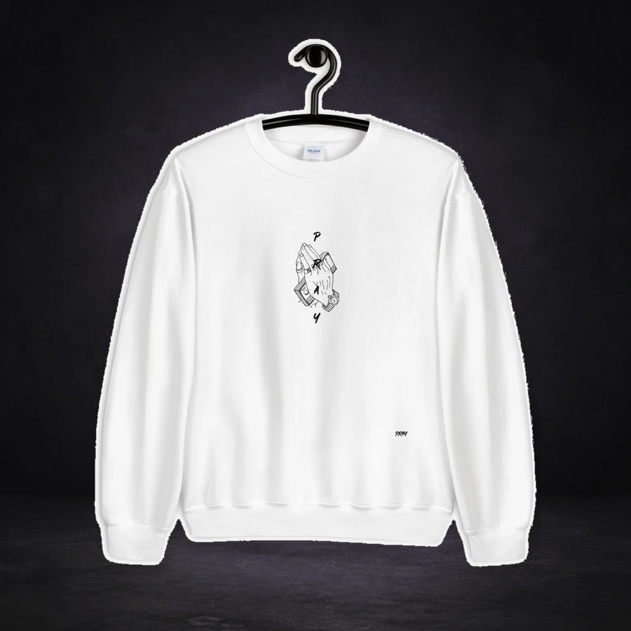 Pray Graphic Sweater Design 2