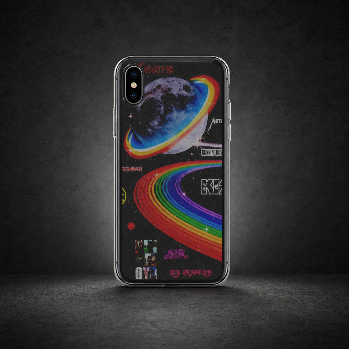 Rainbow Way iPhone Handyhülle im dunklen NiZED Betonstudio