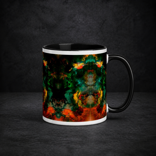 Jungle - mug with colored inside
