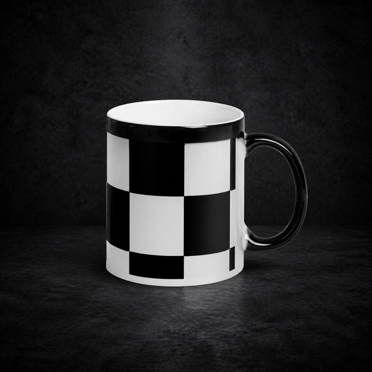 Mosaik Thermo Tasse – neutrales dunkles NiZED Kollektionscover