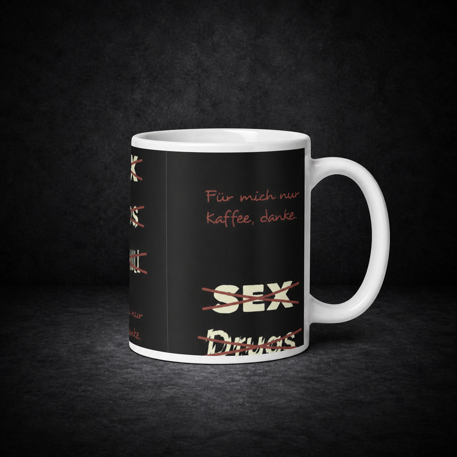 Nur Kaffee Hilft Thermo Tasse