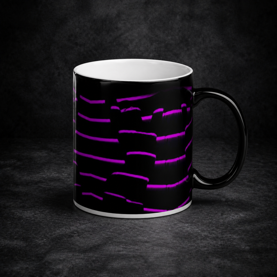 Purple Nightlife Thermo Tasse