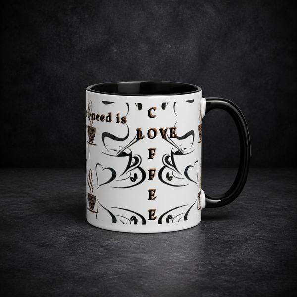 All You Motivation Tasse vor dunklem Betonhintergrund