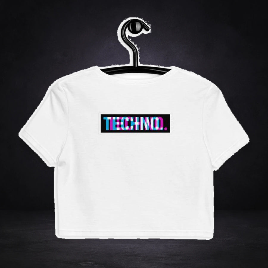 Techno Graphic Crop Top