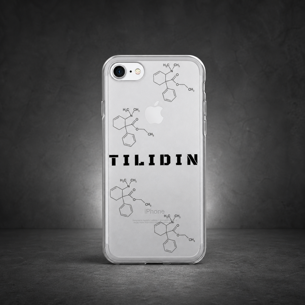 Tilidin Kipp iPhone Handyhülle im dunklen NiZED Betonstudio