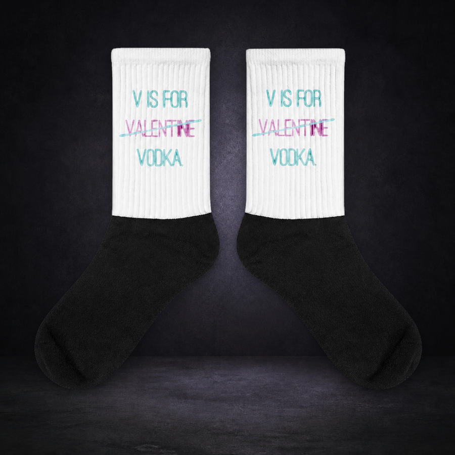 V is for Vodka - socks