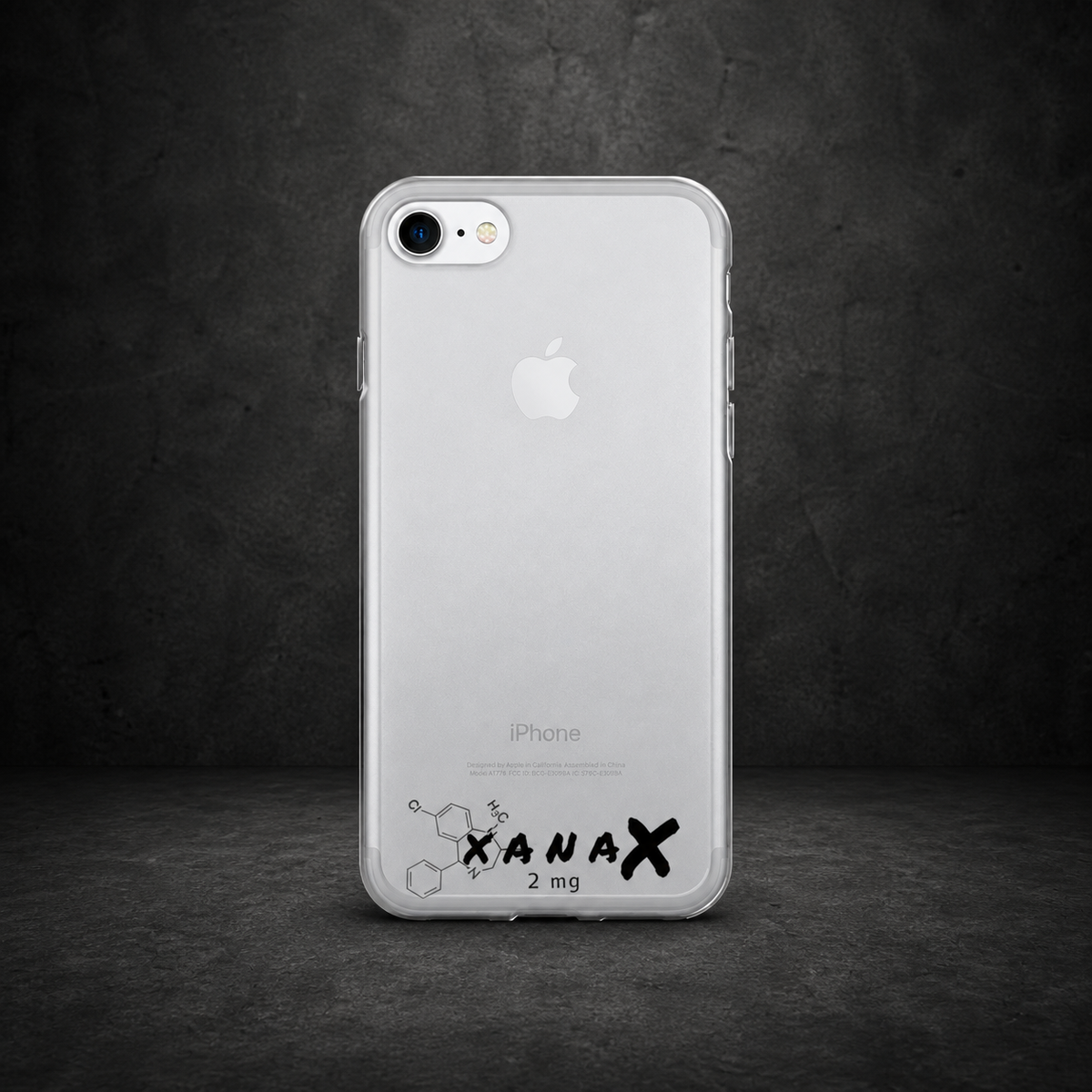 Xanax Apple iPhone Handyhülle im dunklen NiZED Betonstudio