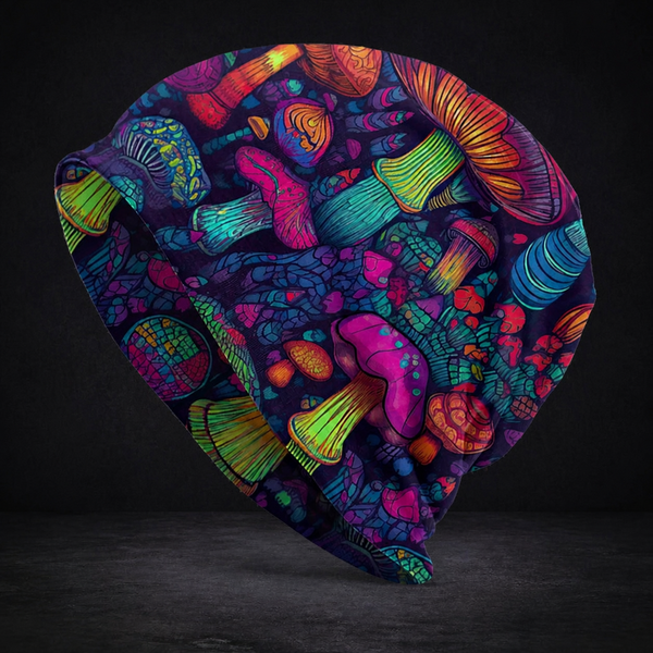 Psychedelic Skull Beanie – Trippy winter hat