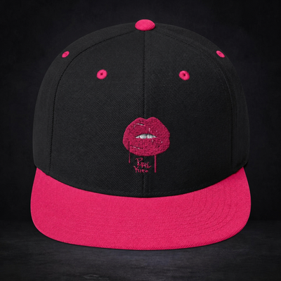 Purple Kiss snapback cap