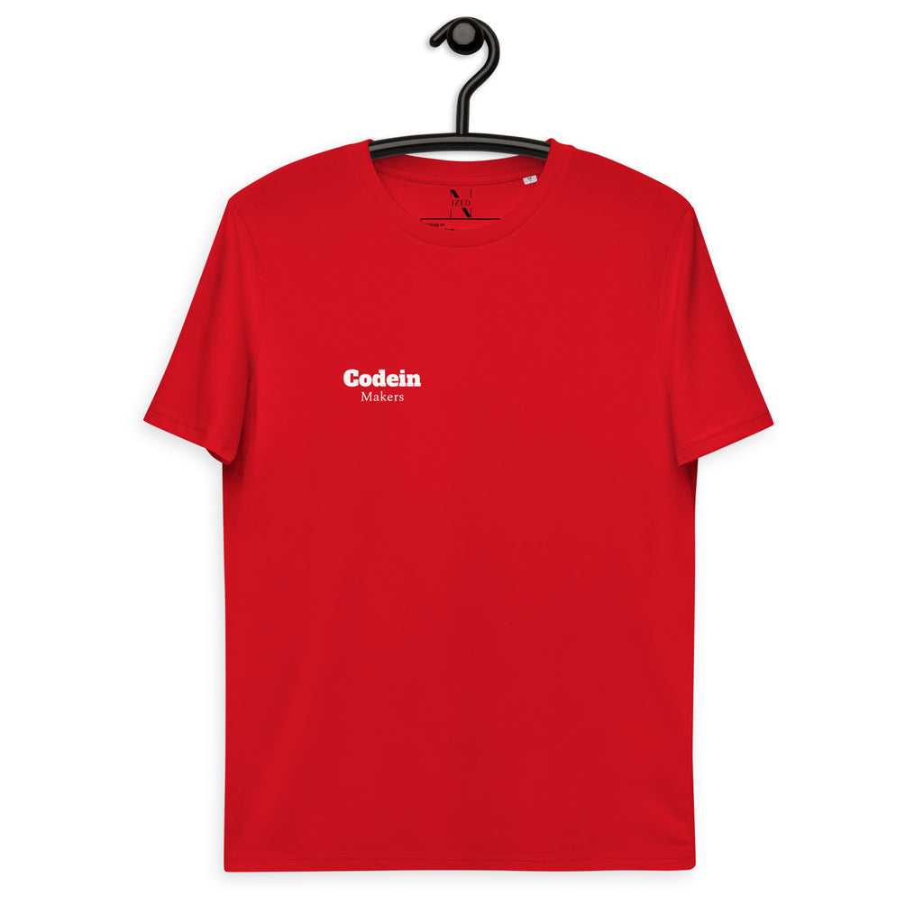 Red Logo Codein Codein Makers Bio-Baumwoll-T-Shirt – NiZED