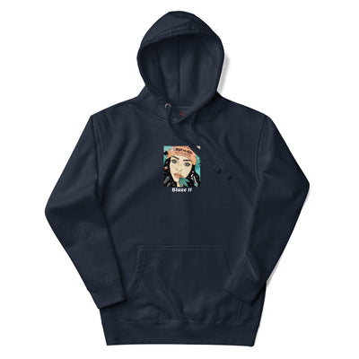 Blaze Kapuzenpullover von NiZED als Streetwear Hoodie, Rave Hoodie und provokantes Outfit