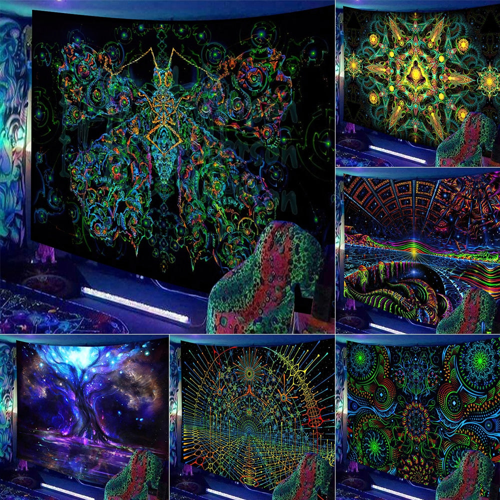 Black Light Indian V2 black light poster
