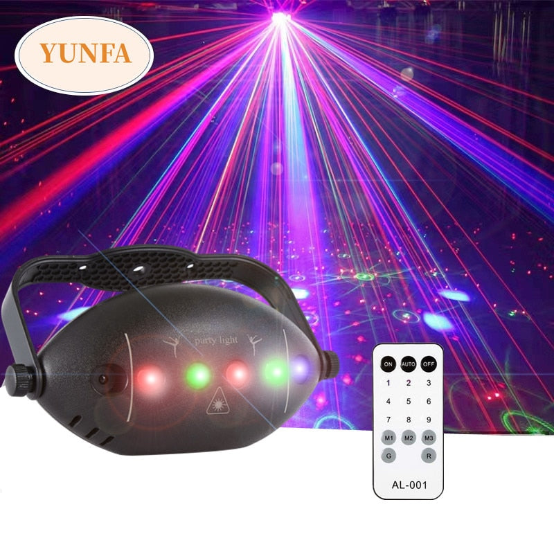 Party-Licht Disco-Projektor mit Soundsteuerung Hausparty Black light UV Edition