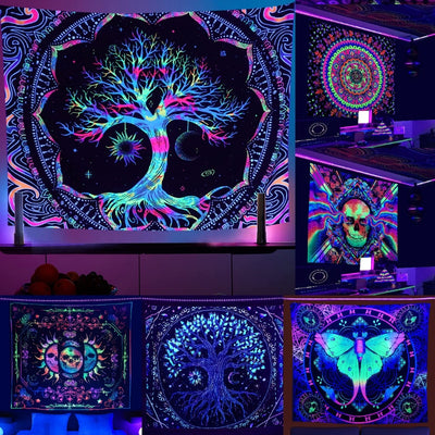 Luminous Tree Schwarzlichtposter von NiZED als Schwarzlicht Poster und Blacklight Wanddeko
