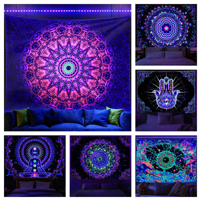 Bohemian Room Schwarzlichtposter von NiZED als Schwarzlicht Poster und Blacklight Wanddeko