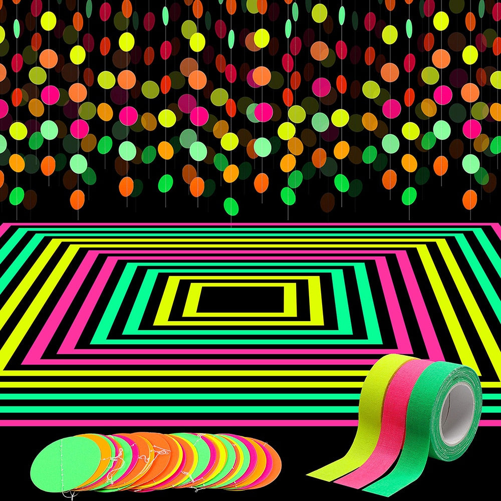 Neon Paper Schwarzlicht strips