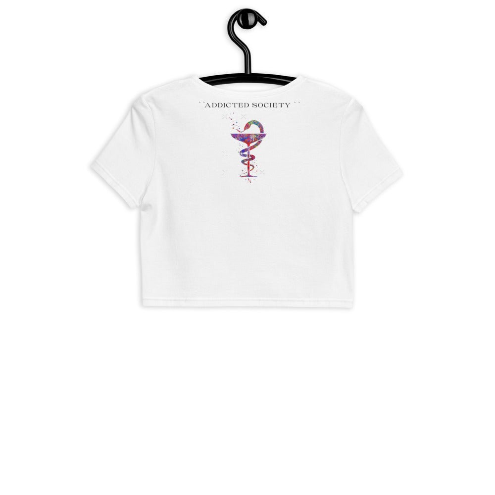 Addicted Society organic crop top