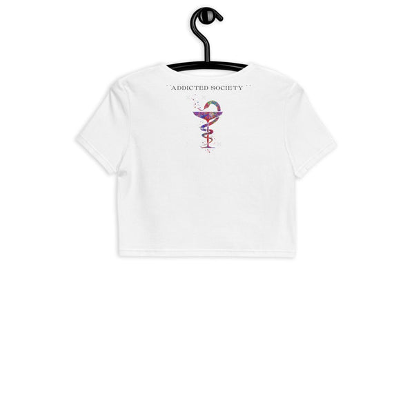 Addicted Society organic crop top