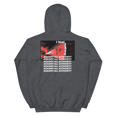Against All Authority Hoodie von NiZED als Streetwear Hoodie, Rave Hoodie und provokantes Outfit
