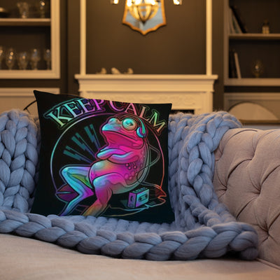 Keep Calm Frog Kissen - Produktbild 4 - NiZED