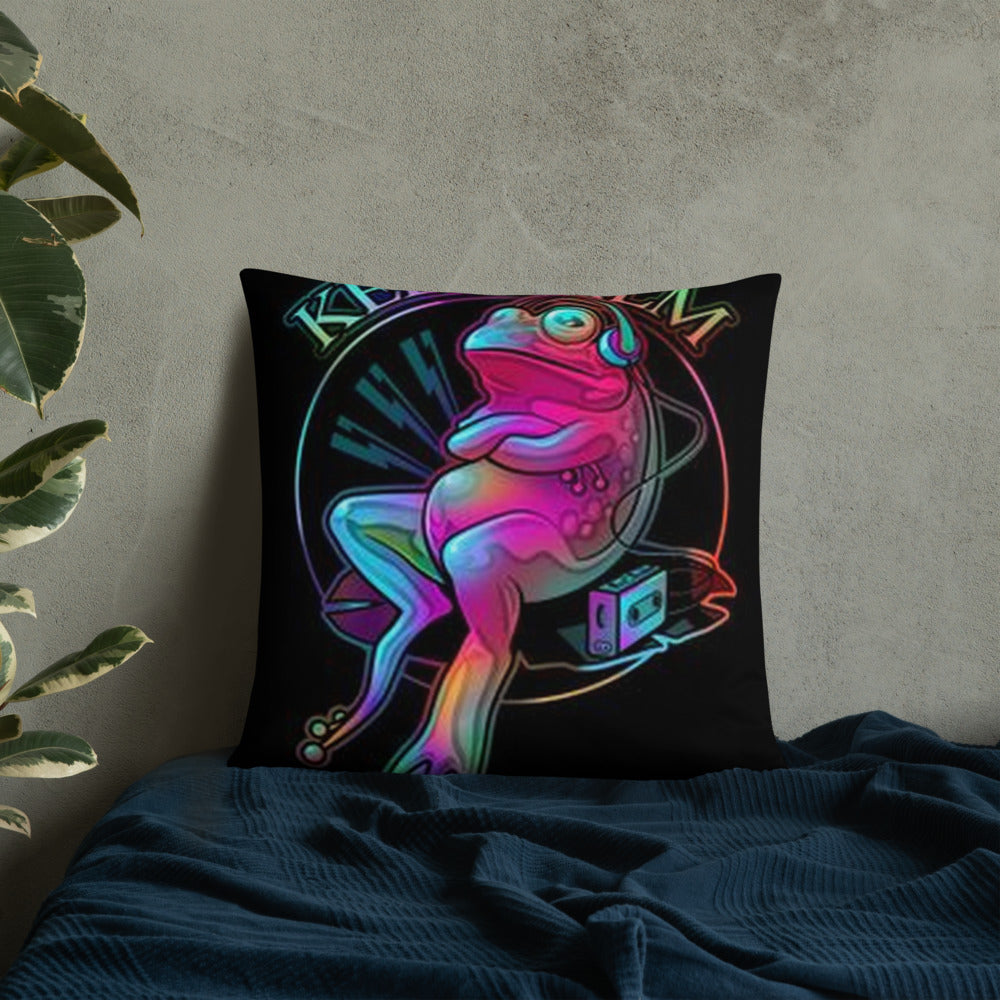 Keep Calm Frog Pillow
