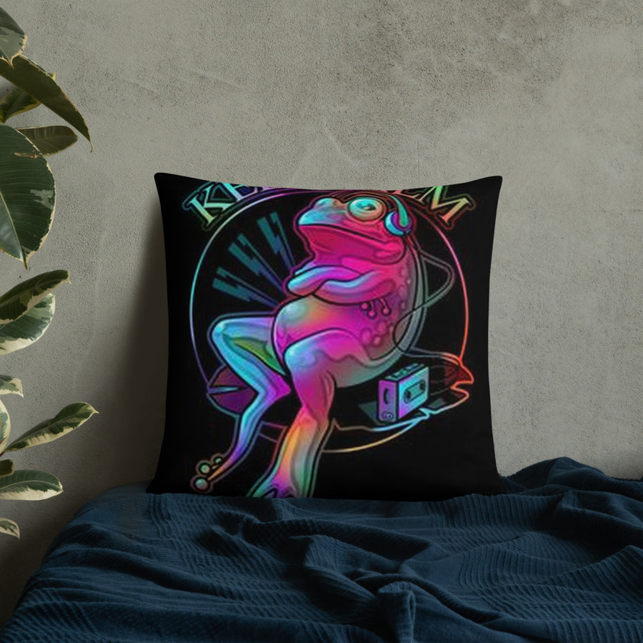 Keep Calm Frog Pillow