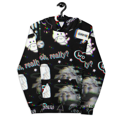 Game Over Hoodie von NiZED als Streetwear Hoodie, Rave Hoodie und provokantes Outfit
