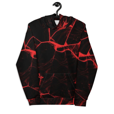 Red Kapuzenpullover von NiZED als Streetwear Hoodie, Rave Hoodie und provokantes Outfit