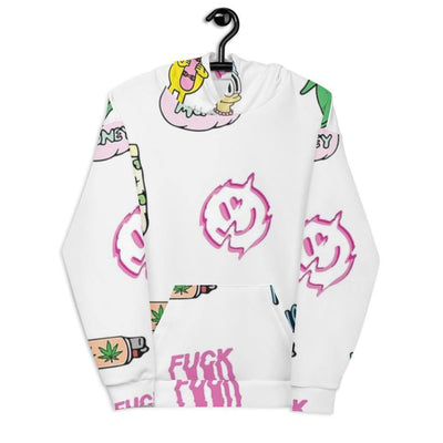 Hepi Kapuzenpullover von NiZED als Streetwear Hoodie, Rave Hoodie und provokantes Outfit