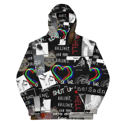 Heart Broker Hoodie von NiZED als Streetwear Hoodie, Rave Hoodie und provokantes Outfit