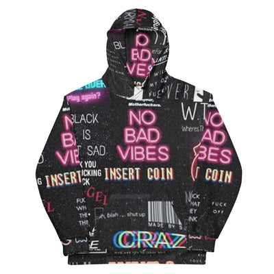Bad Vibes Hoodie von NiZED als Streetwear Hoodie, Rave Hoodie und provokantes Outfit