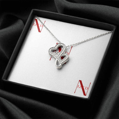 Jewelry Double Heart Halskette - Produktbild 3 - NiZED