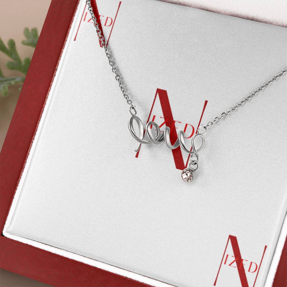 Scripted Love Halskette