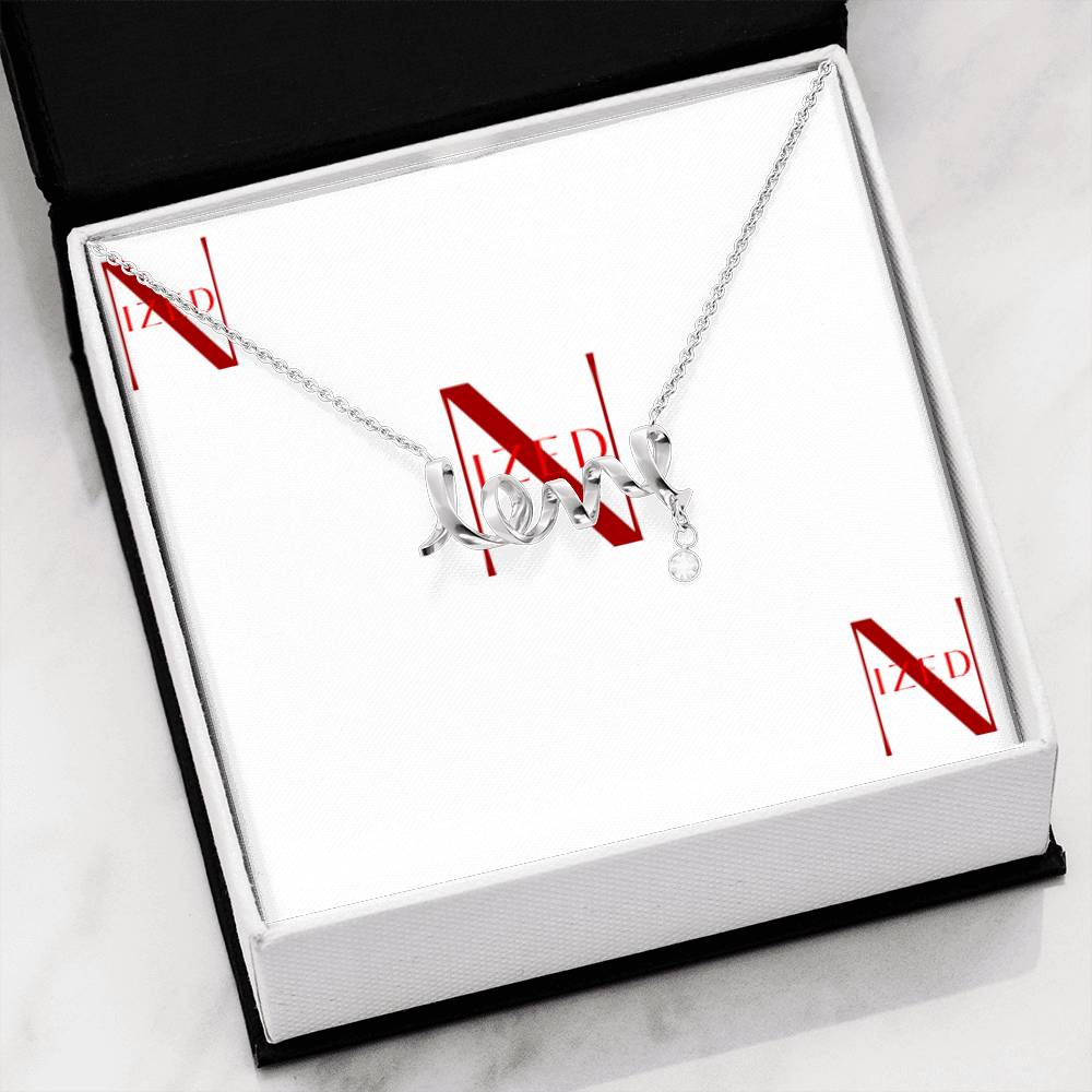 Scripted Love Halskette