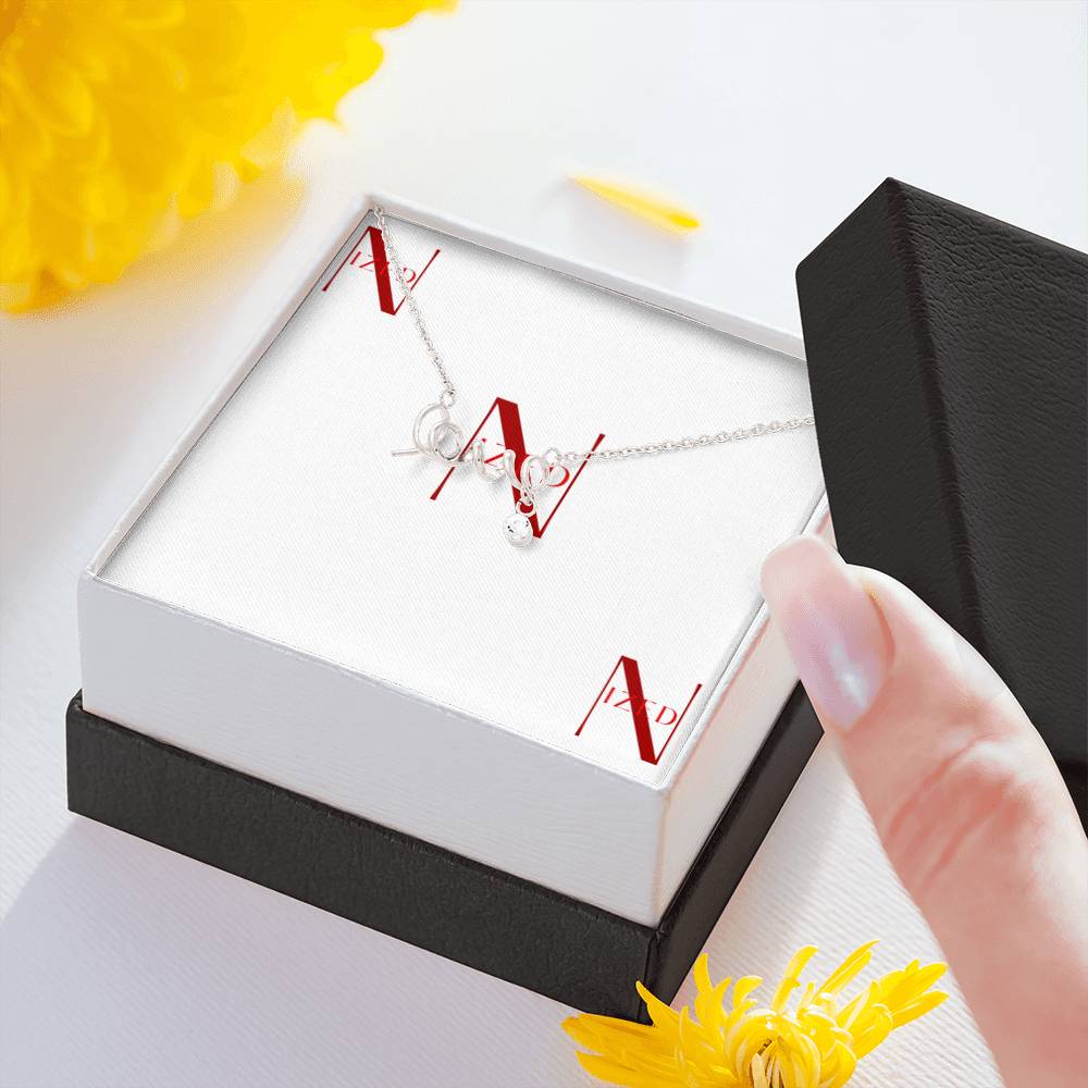 Scripted Love Halskette