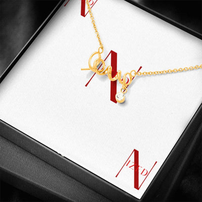 Jewelry Scripted Lov Halskette - Produktbild 5 - NiZED