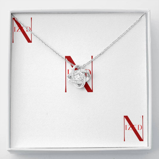 Luxury Love Knot x Mahogany Halskette