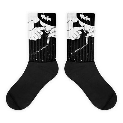 Afterhour Statement Socken von NiZED als Statement Socken fuer Rave und Streetwear Detail