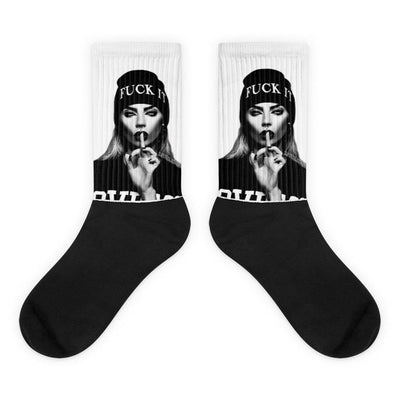 Fuck You Socken von NiZED als Statement Socken, Rave Socks und Streetwear Detail