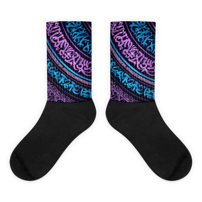 Mantra Socken von NiZED als Statement Socken, Rave Socks und Streetwear Detail