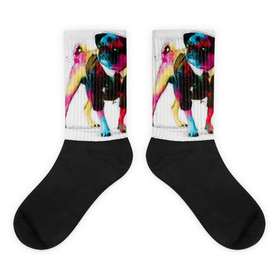 Doggy Socken von NiZED als Statement Socken, Rave Socks und Streetwear Detail