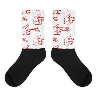 Pew Pew Socken von NiZED als Statement Socken, Rave Socks und Streetwear Detail