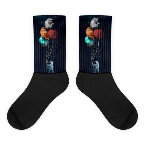 Astronaut Socken von NiZED als Statement Socken, Rave Socks und Streetwear Detail