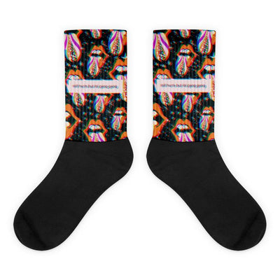 Tongue Socken von NiZED als Statement Socken, Rave Socks und Streetwear Detail