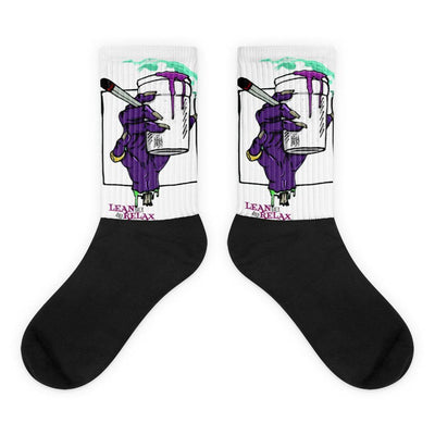 Statement Back and Relax Socken von NiZED als Statement Socken fuer Rave und Streetwear Detail
