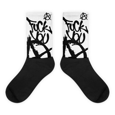 Anarchie Socken von NiZED als Statement Socken, Rave Socks und Streetwear Detail