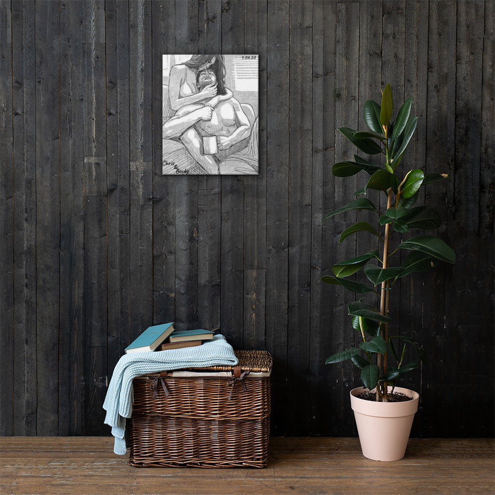 Personalisiere deine Leinwand mit Name & Jahrestag